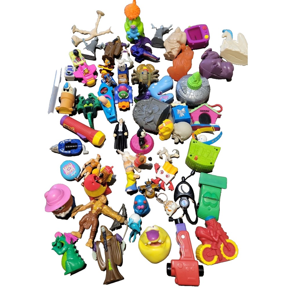 1990's Kids Meals McDonalds BK etc.. Mixed lot Toys figures etc...